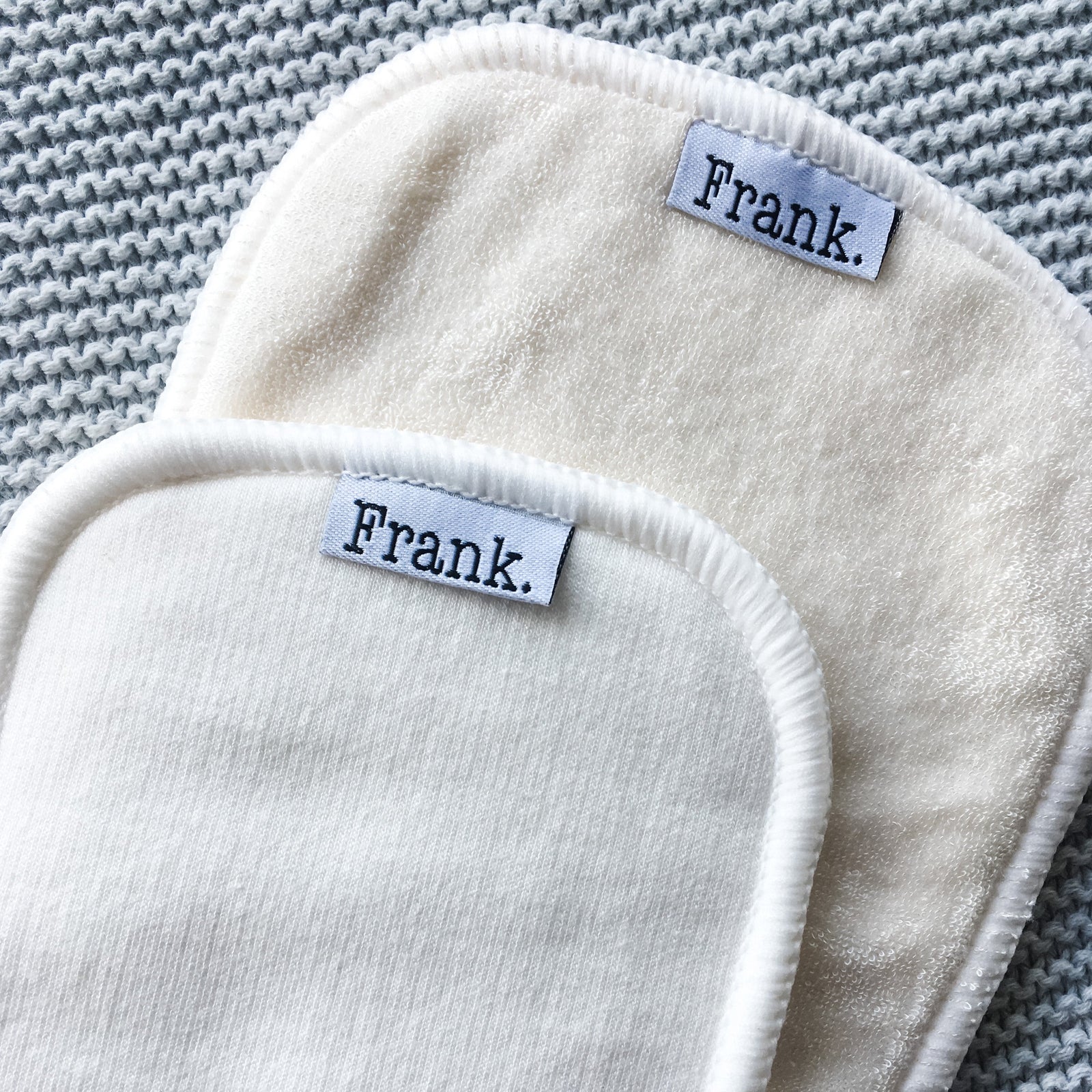 Natural fibre insert set - bamboo Terry and bamboo cotton inserts